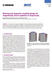 Steridose Bearing and Magnetic Coupling Design White Paper